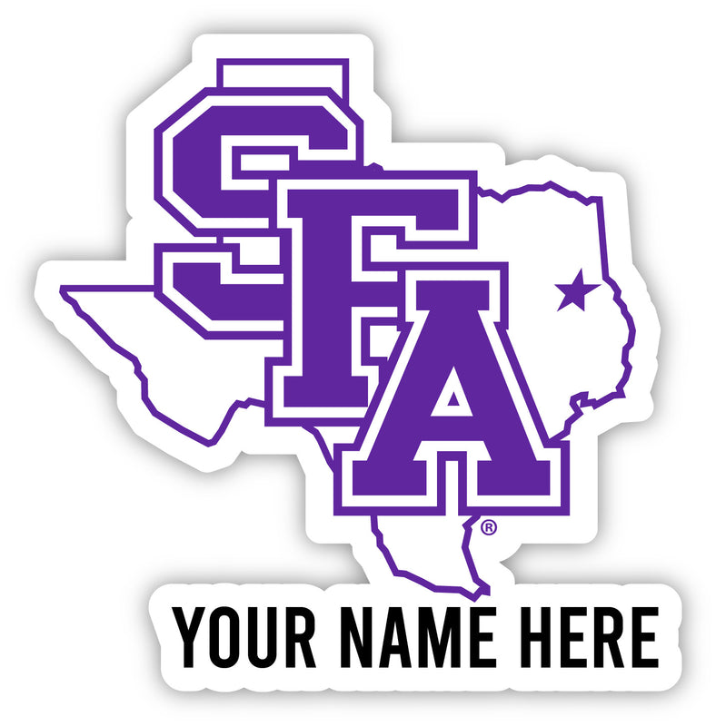 Stephen F. Austin State University Customizable Round Vinyl Decal Sticker Officially Licensed Collegiate Product 4-Inch