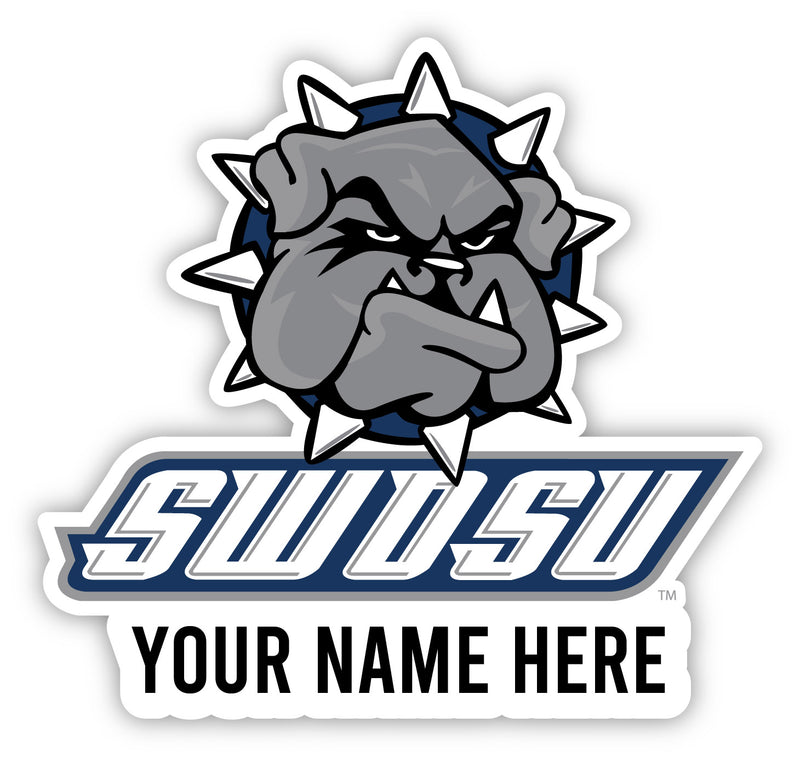 Southwestern Oklahoma State University Customizable Round Vinyl Decal Sticker Officially Licensed Collegiate Product 3-Inch