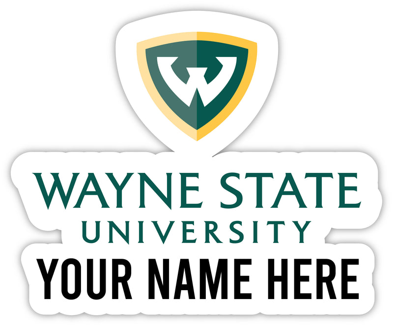 Wayne State Customizable Round Vinyl Decal Sticker Officially Licensed Collegiate Product 3-Inch