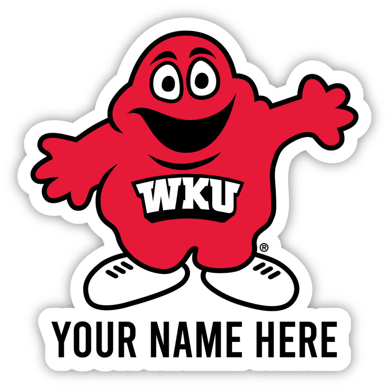 Western Kentucky Hilltoppers Customizable Round Vinyl Decal Sticker Officially Licensed Collegiate Product 2-Inch