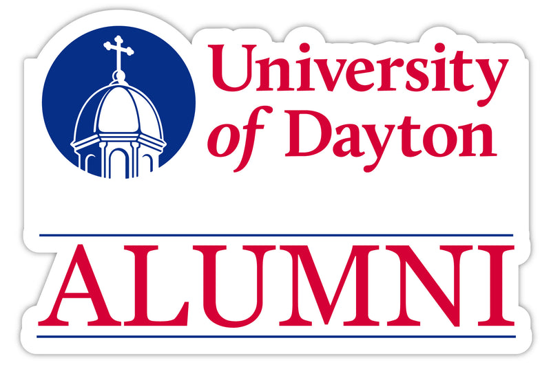 Dayton Flyers 4-Inch Alumni 4-Pack NCAA Vinyl Sticker - Durable School Spirit Decal