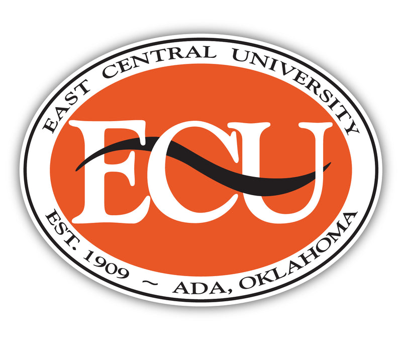 East Central University Tigers 4 Inch Vinyl Magnet Officially Licensed Collegiate Product