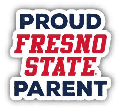 Fresno State Bulldogs 4-Inch Proud Parent NCAA Vinyl Sticker - Durable School Spirit Decal