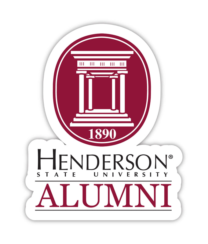 Henderson State Reddies 4-Inch Laser Cut Alumni Vinyl Decal Sticker Officially Licensed Collegiate Product Single