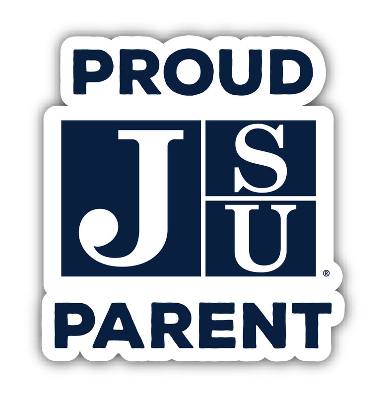 Jackson State University 4-Inch Laser Cut Proud Parent Decal Sticker Officially Licensed Collegiate Product Single
