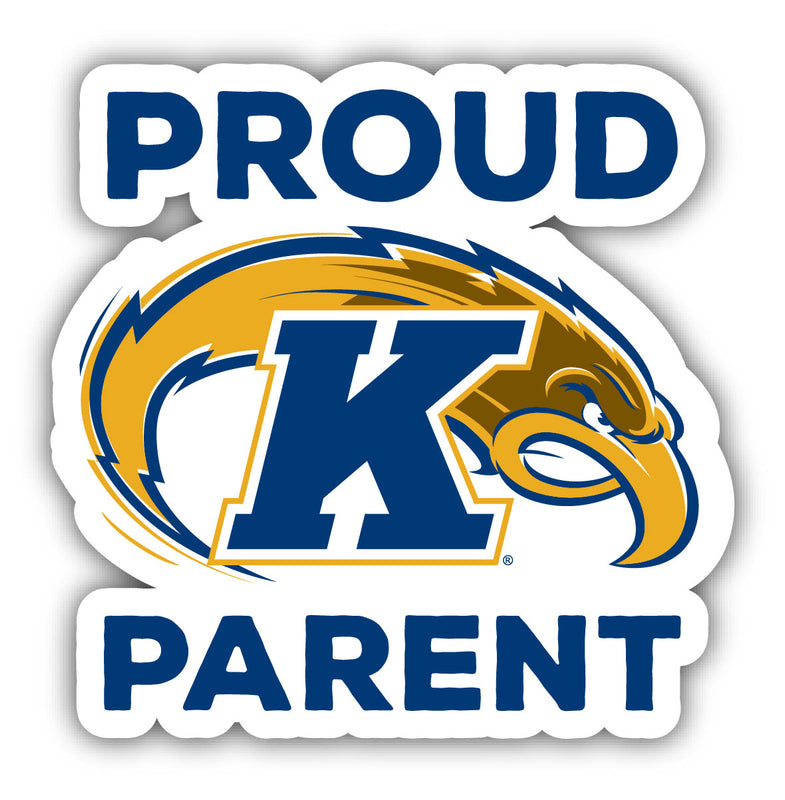 Kent State University 4-Inch Laser Cut Proud Parent Decal Sticker Officially Licensed Collegiate Product Single