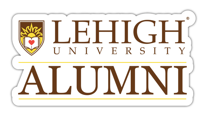 Lehigh University Mountain Hawks 4-Inch Laser Cut Alumni Vinyl Decal Sticker Officially Licensed Collegiate Product 4-Pack