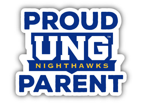North Georgia Nighhawks 4-Inch Laser Cut Proud Parent Decal Sticker Officially Licensed Collegiate Product 4-Pack