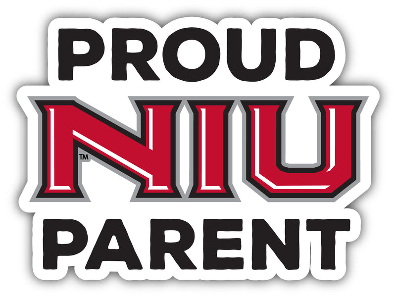 Northern Illinois Huskies 4-Inch Proud Parent NCAA Vinyl Sticker - Durable School Spirit Decal