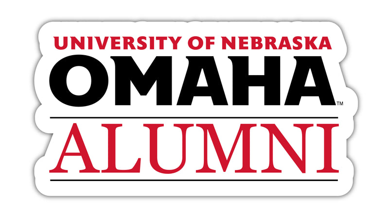 Nebraska at Omaha 4-Inch Laser Cut Alumni Vinyl Decal Sticker Officially Licensed Collegiate Product 4-Pack