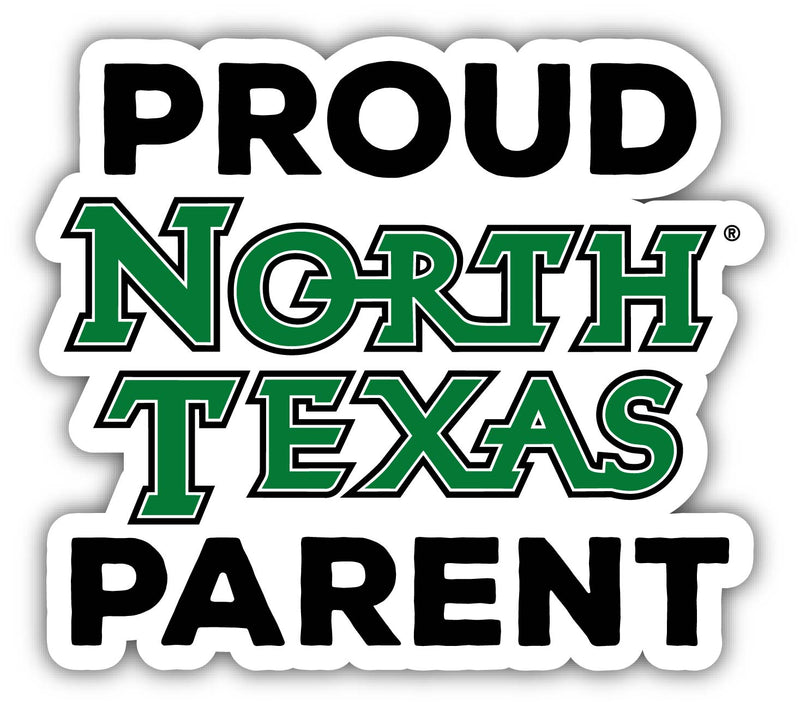 North Texas 4-Inch Proud Parent NCAA Vinyl Sticker - Durable School Spirit Decal