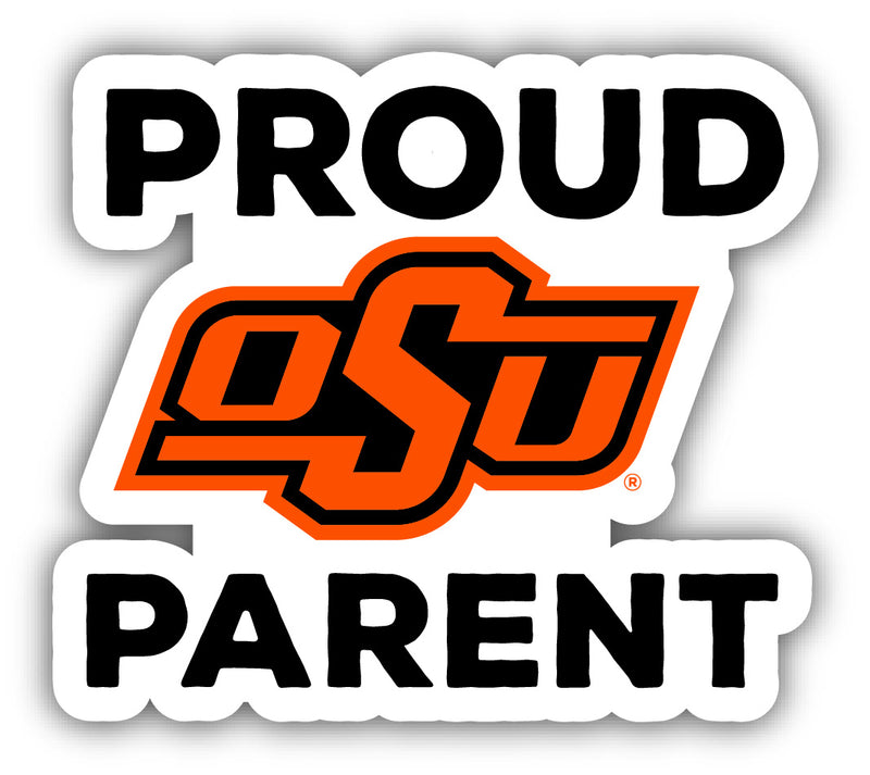 Oklahoma State Cowboys 4-Inch Proud Parent NCAA Vinyl Sticker - Durable School Spirit Decal
