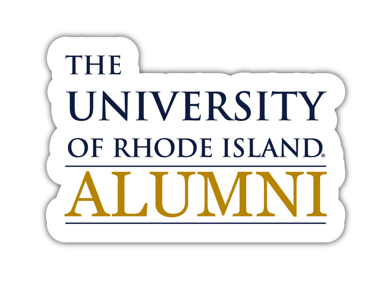 Rhode Island University 4-Inch Laser Cut Alumni Vinyl Decal Sticker Officially Licensed Collegiate Product 4-Pack