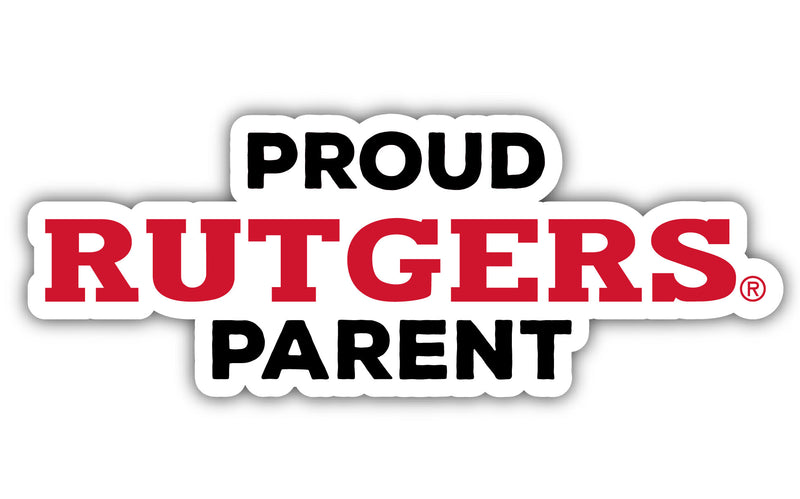 Rutgers Scarlet Knights 4-Inch Proud Parent NCAA Vinyl Sticker - Durable School Spirit Decal
