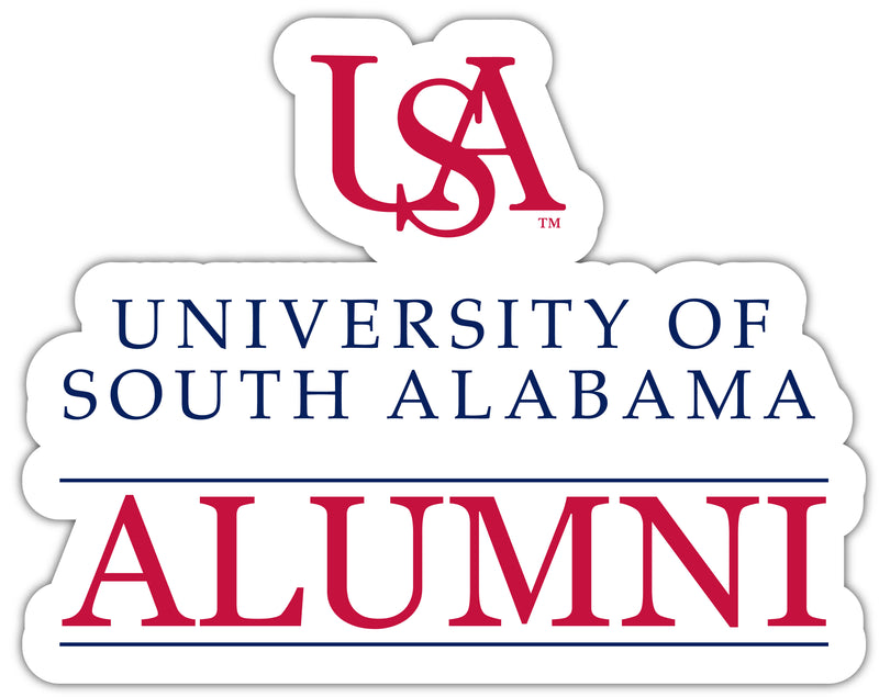 University of South Alabama 4-Inch Laser Cut Alumni Vinyl Decal Sticker Officially Licensed Collegiate Product Single