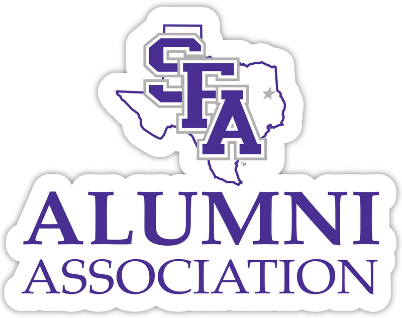 Stephen F. Austin State University 4-Inch Alumni 4-Pack NCAA Vinyl Sticker - Durable School Spirit Decal