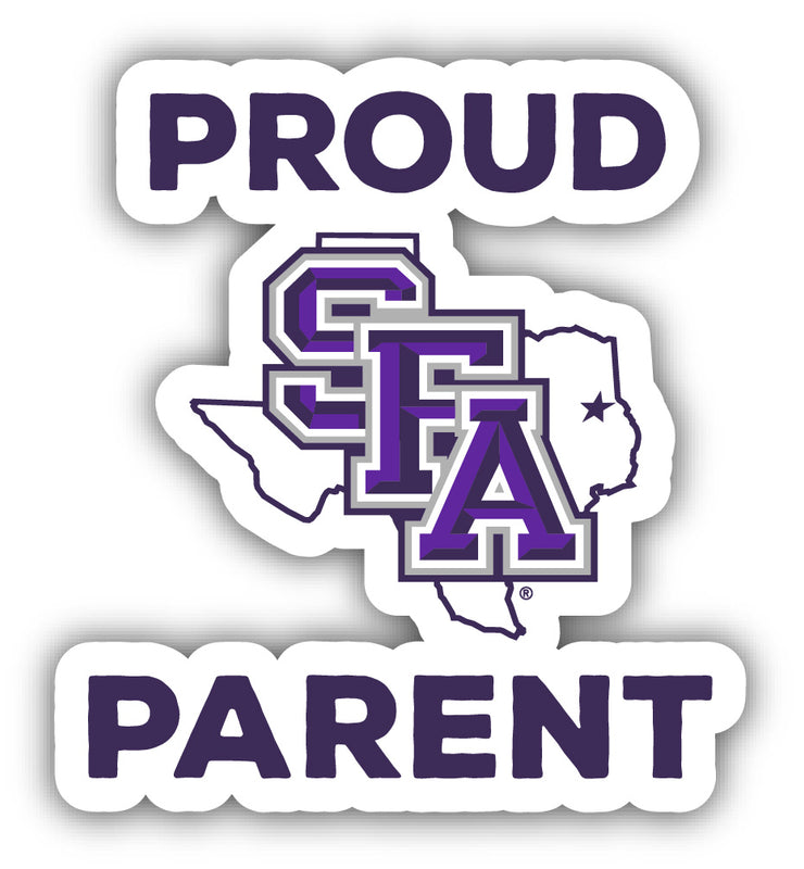 Stephen F. Austin State University 4-Inch Proud Parent NCAA Vinyl Sticker - Durable School Spirit Decal