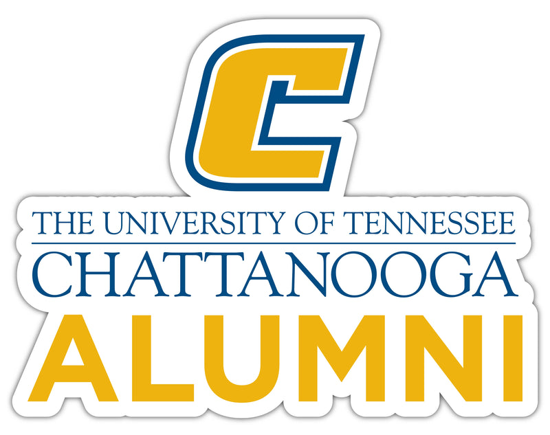 University of Tennessee at Chattanooga 4-Inch Alumni 4-Pack NCAA Vinyl Sticker - Durable School Spirit Decal