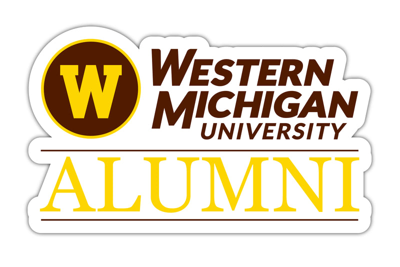 Western Michigan University 4-Inch Laser Cut Alumni Vinyl Decal Sticker Officially Licensed Collegiate Product Single