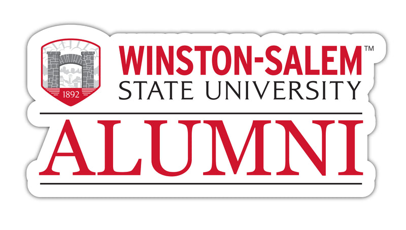 Winston Salem State 4-Inch Laser Cut Alumni Vinyl Decal Sticker Officially Licensed Collegiate Product Single