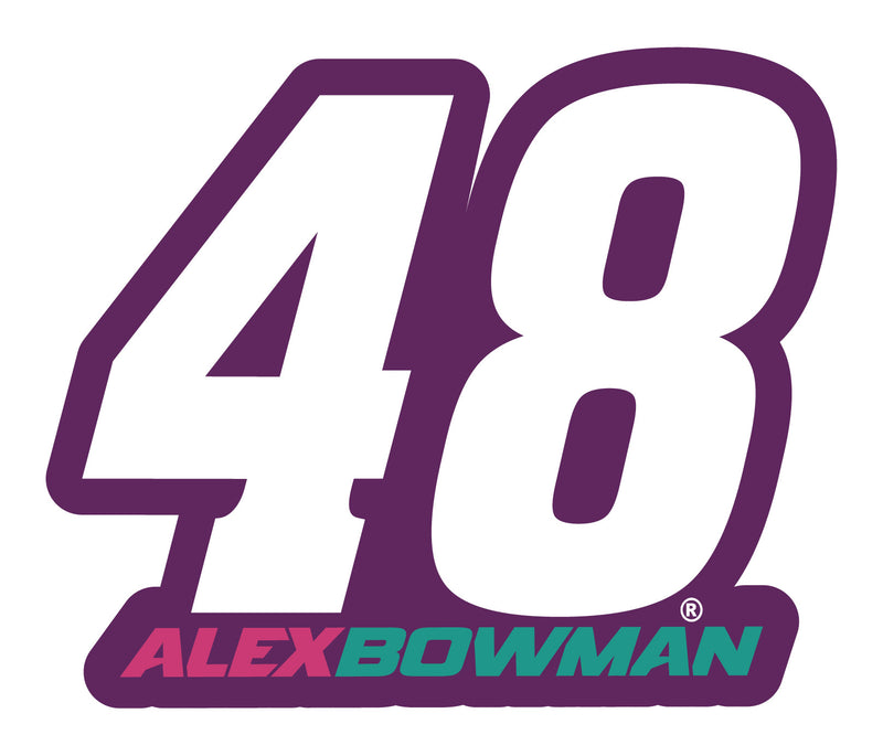 #48 Alex Bowman 4-Inch Number Laser Cut Decal