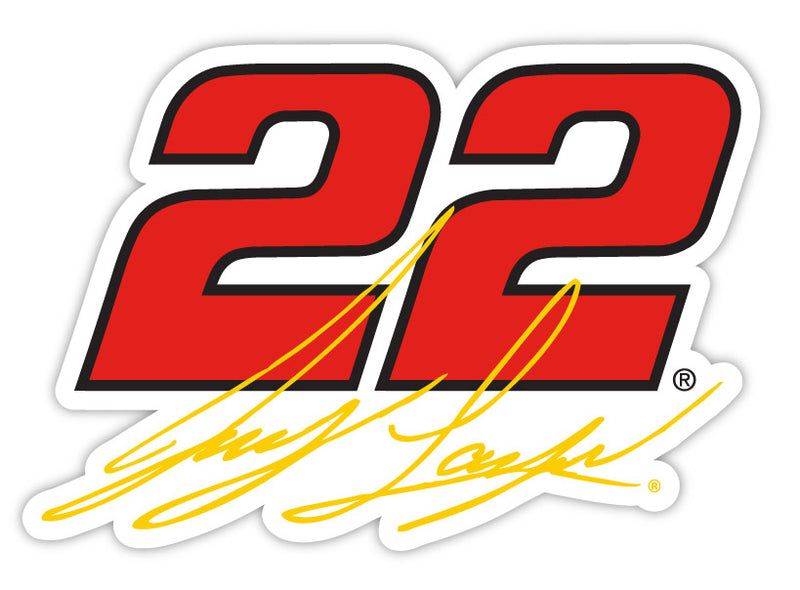 #22 Joey Logano 4-Inch Number Laser Cut Decal