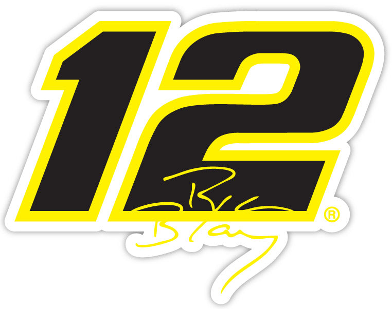 #12 Ryan Blaney  4-Inch Number Laser Cut Decal