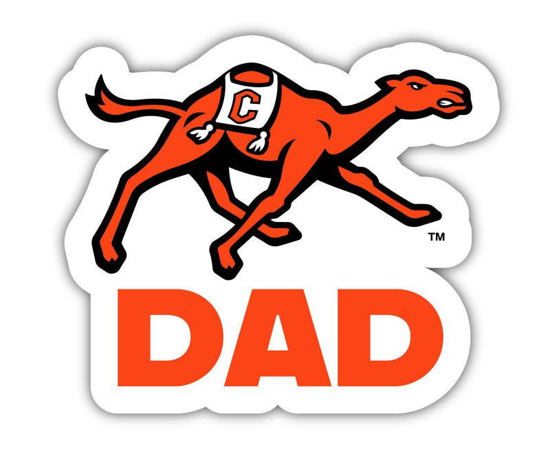 Campbell University Fighting Camels 4-Inch Proud Dad NCAA - Durable School Spirit Vinyl Decal Perfect Gift for Dad