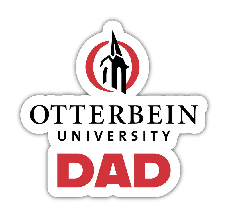 Otterbein University 4-Inch Proud Dad Vinyl Decal Sticker Officially Licensed Collegiate Product