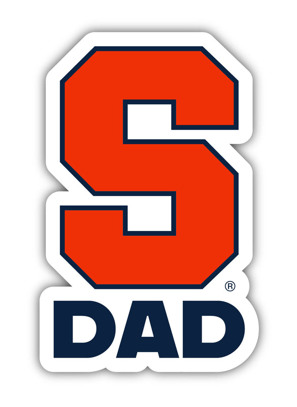 Syracuse Orange 4-Inch Proud Dad NCAA - Durable School Spirit Vinyl Decal Perfect Gift for Dad