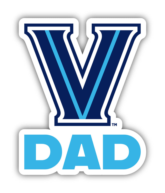 Villanova Wildcats 4-Inch Proud Dad NCAA - Durable School Spirit Vinyl Decal Perfect Gift for Dad