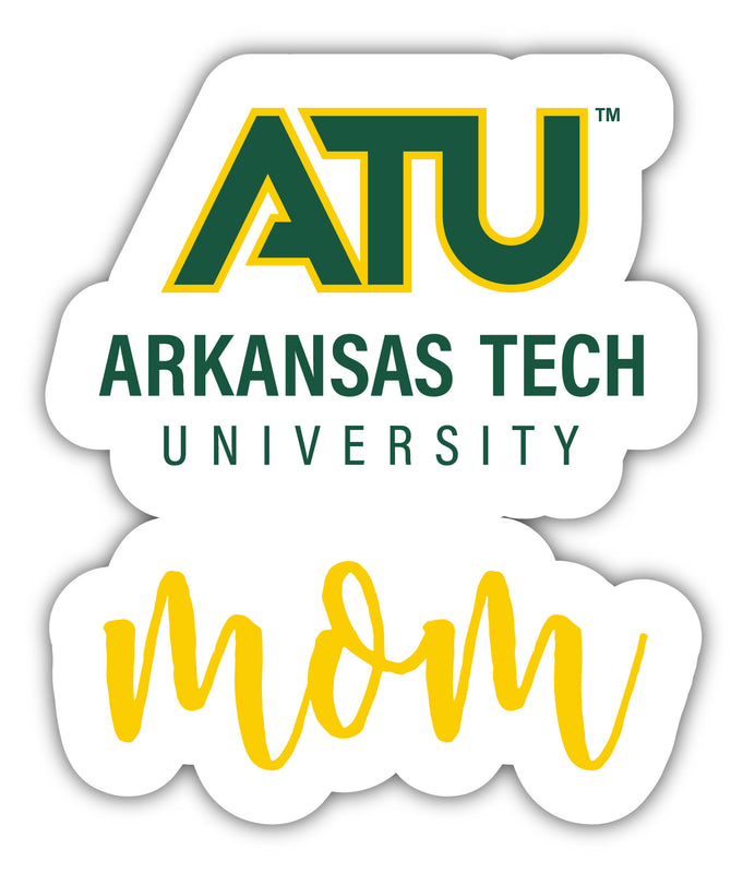 Arkansas Tech University 4-Inch Proud Mom NCAA - Durable School Spirit Vinyl Decal Perfect Gift for Mom