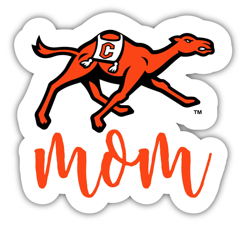 Campbell University Fighting Camels 4-Inch Proud Mom NCAA - Durable School Spirit Vinyl Decal Perfect Gift for Mom