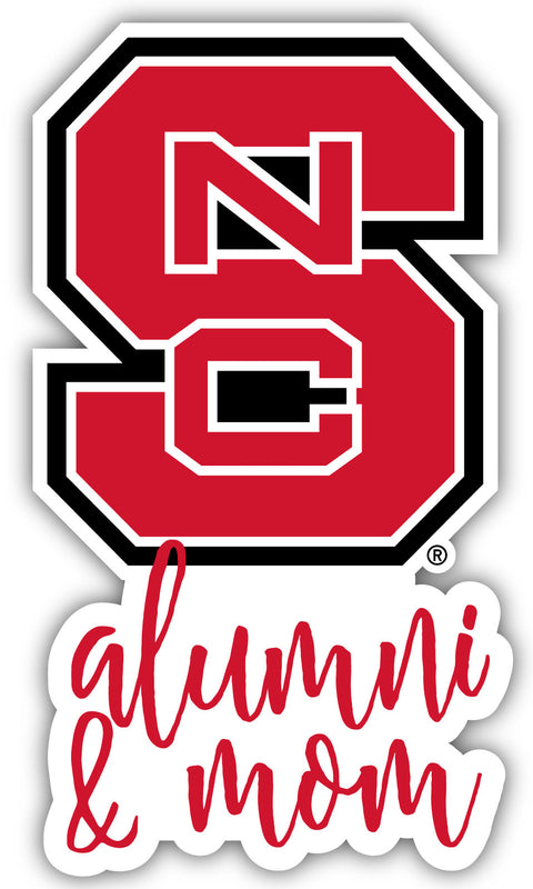 NC State Wolfpack Proud Alumni and Mom 4-Inch NCAA Decal