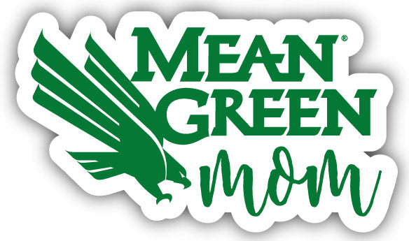 North Texas 4-Inch Proud Mom NCAA - Durable School Spirit Vinyl Decal Perfect Gift for Mom