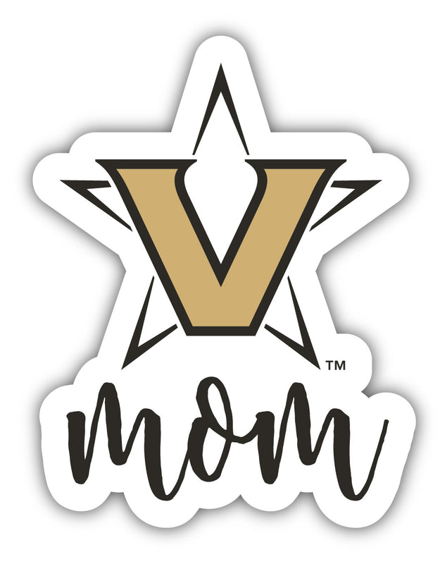 Vanderbilt University 4-Inch Proud Mom Vinyl Decal Sticker Officially Licensed Collegiate Product