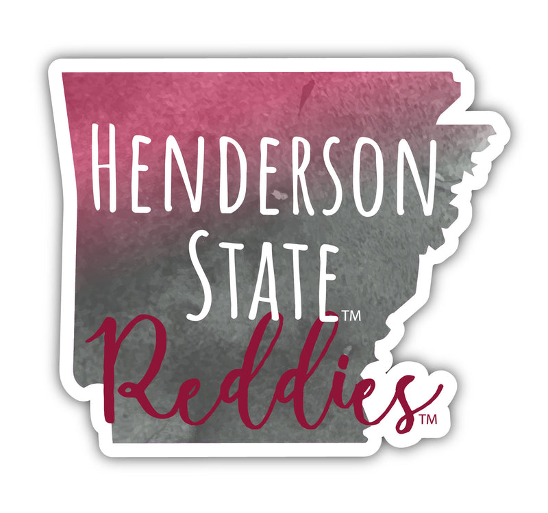 Henderson State Reddies Watercolor State