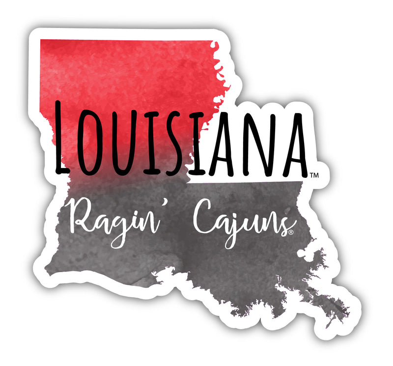 Louisiana at Lafayette Watercolor State