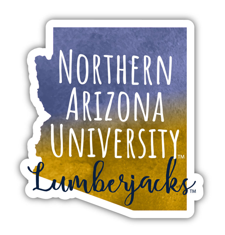 Northern Arizona Lumberjacks Watercolor State