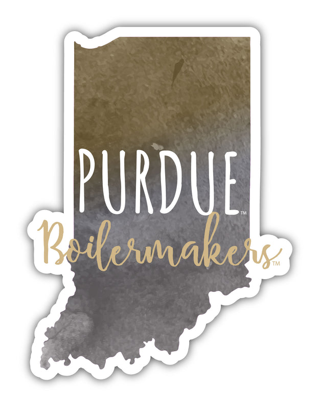 Purdue Boilermakers Watercolor State