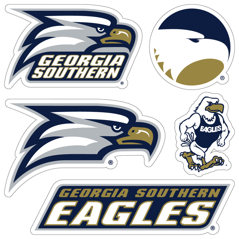 Georgia Southern Eagles Officially Licensed College Sticker Multipack - School Spirit Decal Set 5-Pack