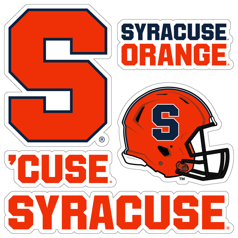 Syracuse Orange Officially Licensed College Sticker Multipack - School Spirit Decal Set 5-Pack