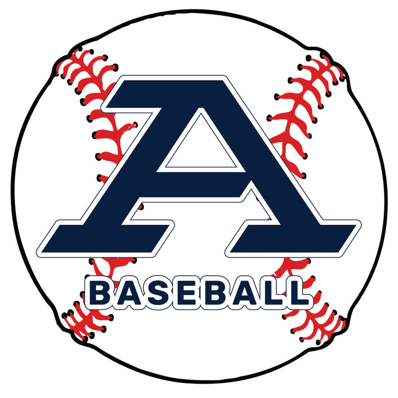 Akron Zips 4-Inch Round Baseball NCAA Passion Vinyl Decal Sticker