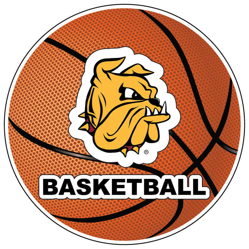 Minnesota Duluth Bulldogs 4-Inch Basketball Vinyl Decal Officially Licensed Collegiate Product