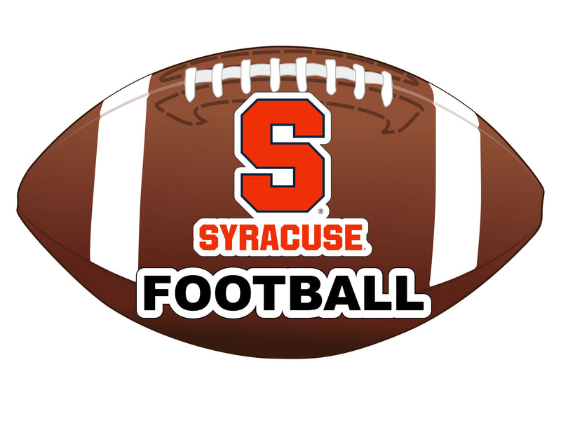 Syracuse Orange 4-Inch Football Vinyl Decal Officially Licensed Collegiate Product