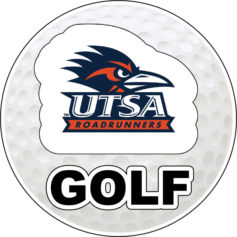 UTSA Road Runners 4-Inch Golf Vinyl Decal Officially Licensed Collegiate Product
