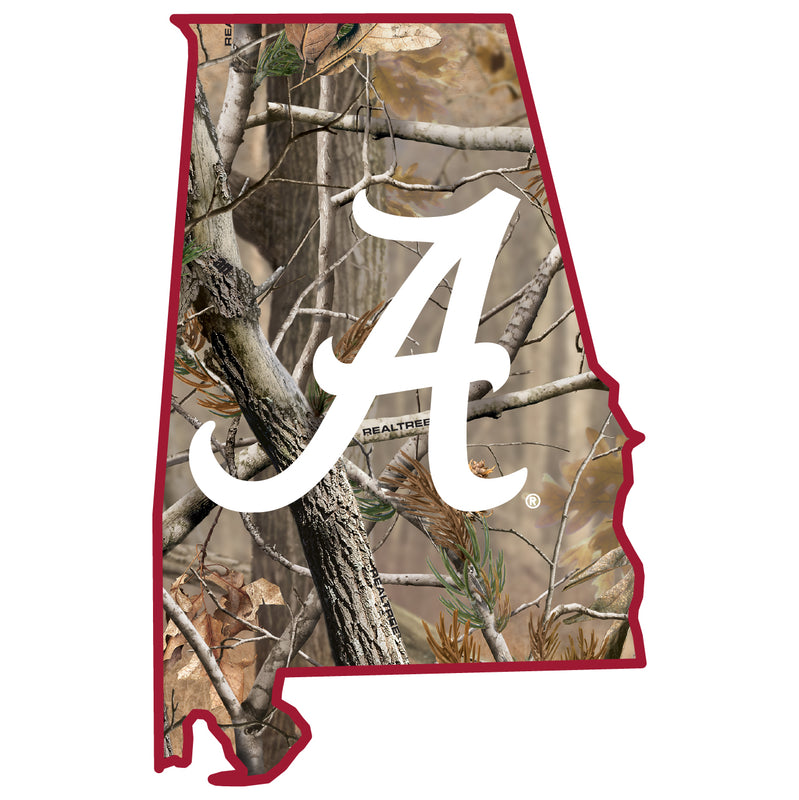 Alabama Crimson Tide Realtree Camouflage Vinyl Sticker/Magnet - Officially Licensed