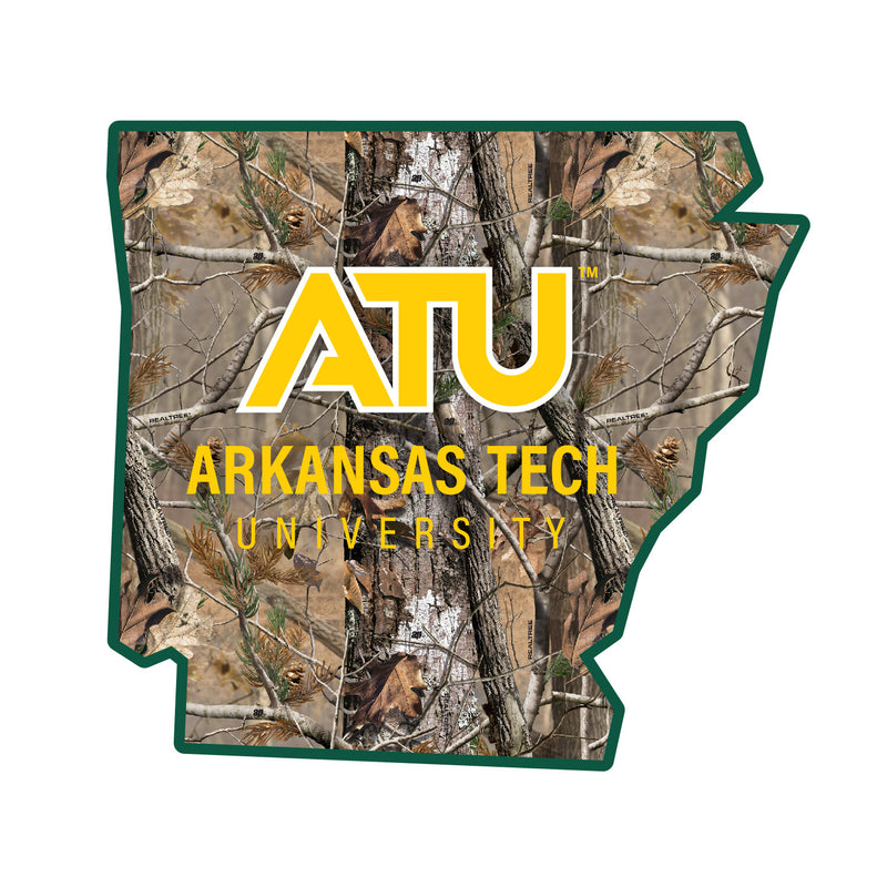 Arkansas Tech University Realtree Camouflage Vinyl Sticker/Magnet - Officially Licensed