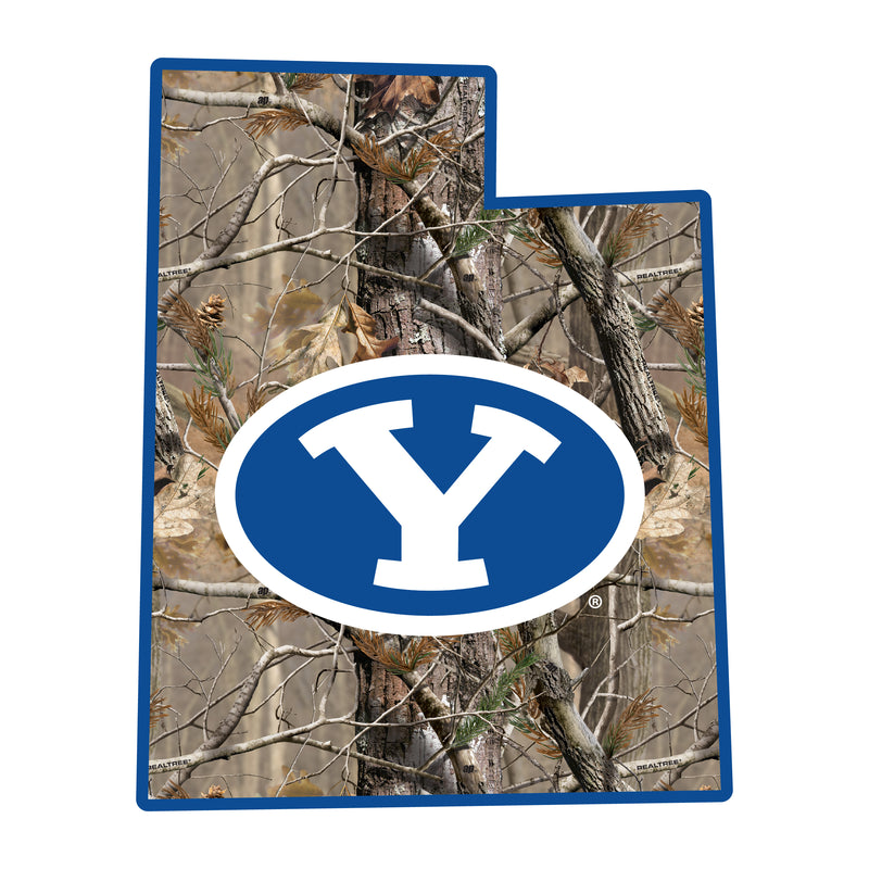 Brigham Young Cougars Realtree Camouflage Vinyl Sticker/Magnet - Officially Licensed