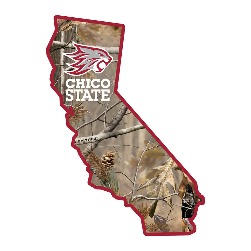 California State University, Chico Realtree Camouflage Vinyl Sticker/Magnet - Officially Licensed